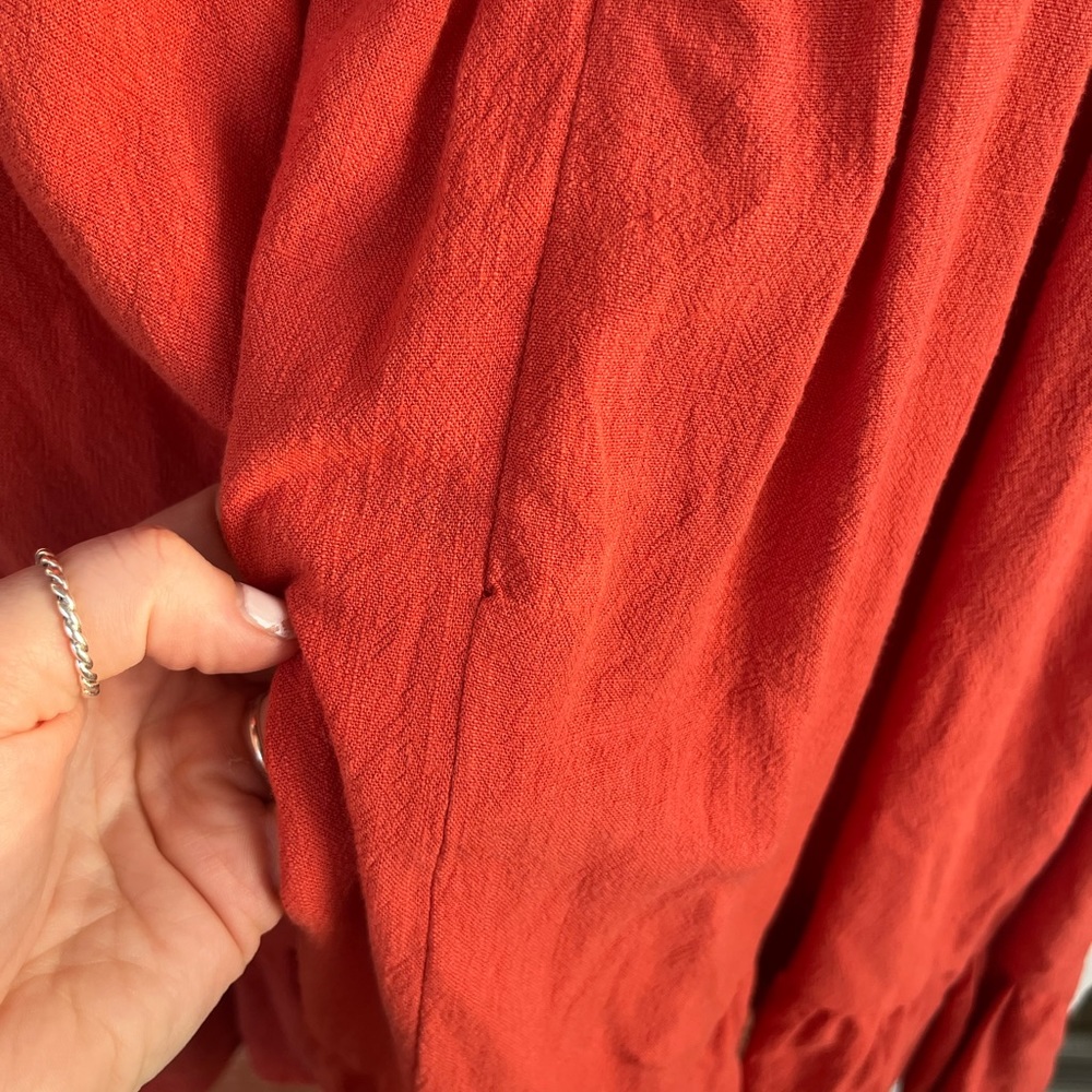 Cupshe Red Ruffle Mini Dress - Picture 3 of 6
